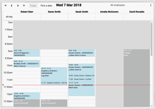 Taking a deposit from calendar smallest