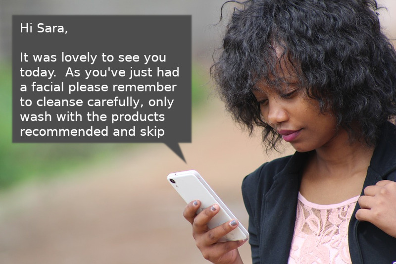 After booking marketing lady on phone