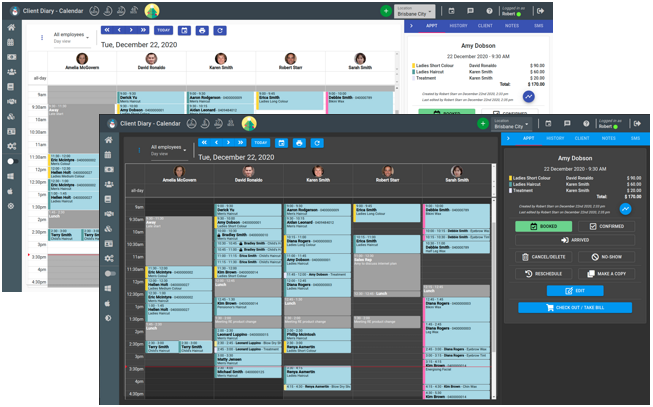 Dark light theme comparison