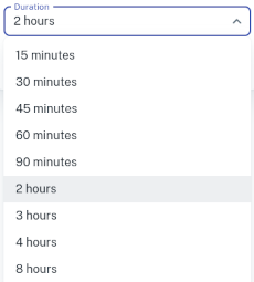 Blockout more time options