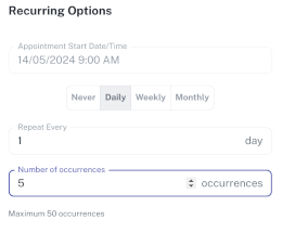 Clientdiaryrecurringwaitlist